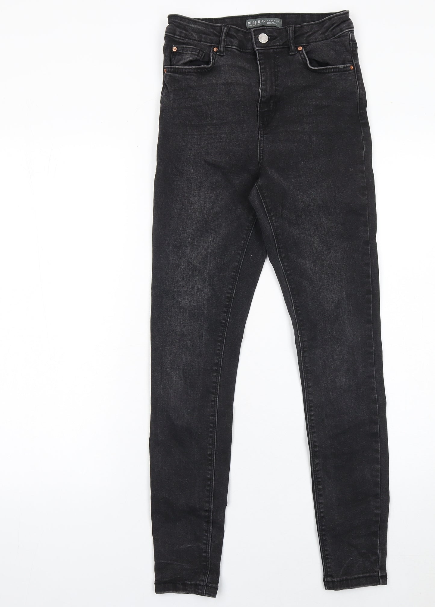 Denim Co. Women's Black High Rise Skinny Jeans Size 10