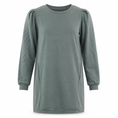 Oliver Bonas Women’s Green Jersey Knit Long Sleeve T-Shirt Dress Size 10