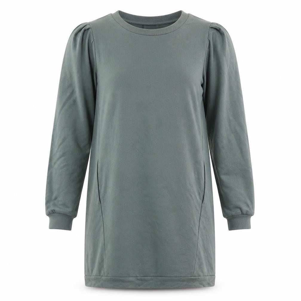 Oliver Bonas Women’s Green Jersey Knit Long Sleeve T-Shirt Dress Size 10