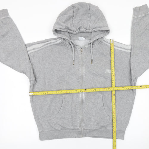 Lonsdale Women’s Grey Full Zip Hoodie Size 12 Cotton Blend
