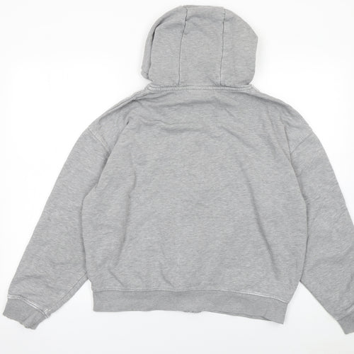 Lonsdale Women’s Grey Full Zip Hoodie Size 12 Cotton Blend