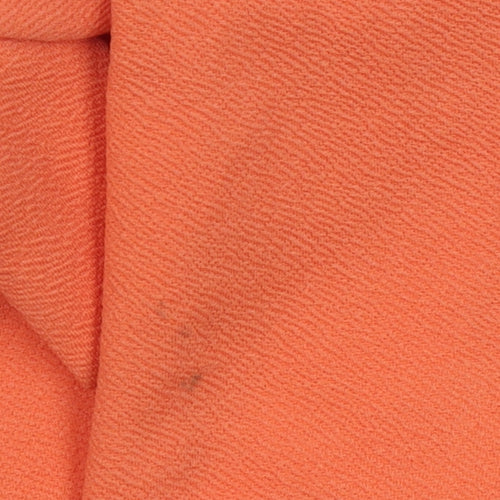 PrettyLittleThing Women’s Orange Size 12 Paperbag Tapered Trousers