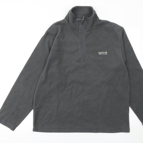 Regatta Men’s Grey Fleece Half Zip Pullover Sweatshirt M