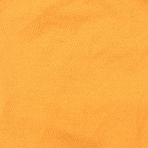 PrettyLittleThing Women’s Orange Size 12 Bodycon Ruched V-Neck Dress