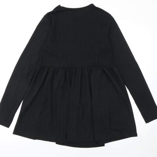 Boohoo Women’s Black Long Sleeve Skater Dress Size 10