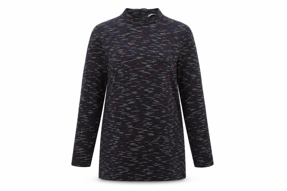 Marks and Spencer Women’s Multicoloured Size 16 Shift Dress Long Sleeve Knit