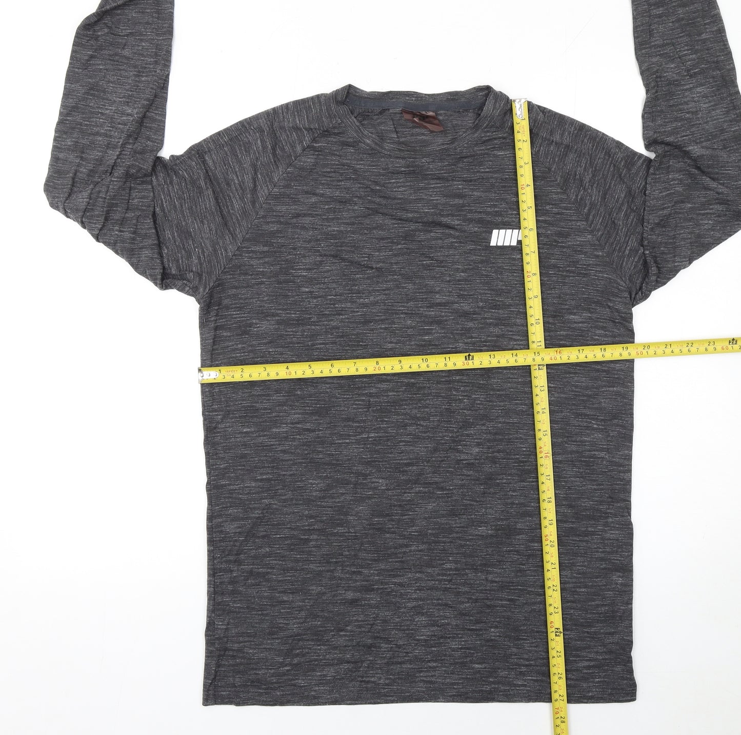 Myprotein Men's Grey Long Sleeve Athletic Gym Top Size S