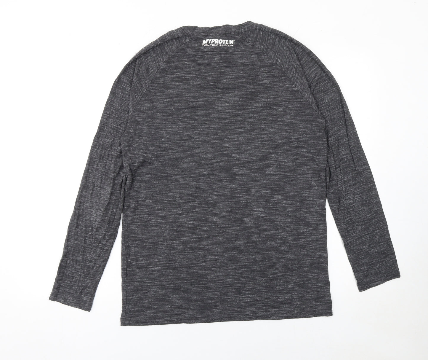 Myprotein Men's Grey Long Sleeve Athletic Gym Top Size S