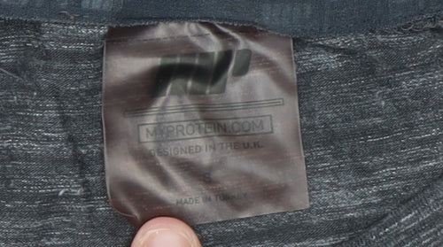 Myprotein Men's Grey Long Sleeve Athletic Gym Top Size S