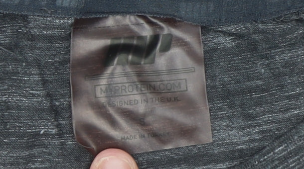 Myprotein Men's Grey Long Sleeve Athletic Gym Top Size S