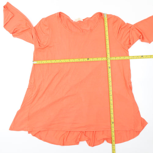 Phase Eight Women’s Orange Tunic Top Size 18 3/4 Sleeve Viscose Blend