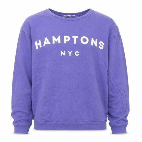 Pull&Bear Women's Purple Hamptons NYC Cotton Sweatshirt Size S