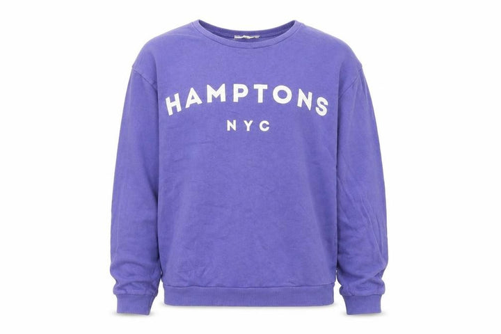 Pull&Bear Women's Purple Hamptons NYC Cotton Sweatshirt Size S