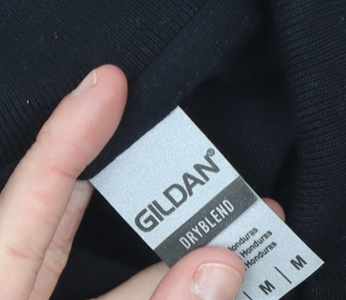 Gildan Mens Black Arctic Shores Embroidered Work Polo Shirt M