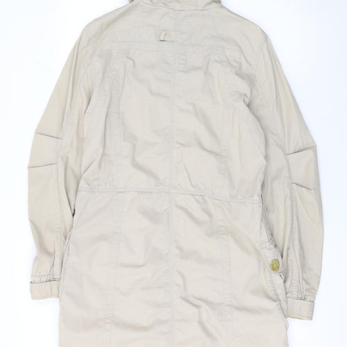 Jackpot Women's Beige Hooded Cotton Anorak Jacket Size S