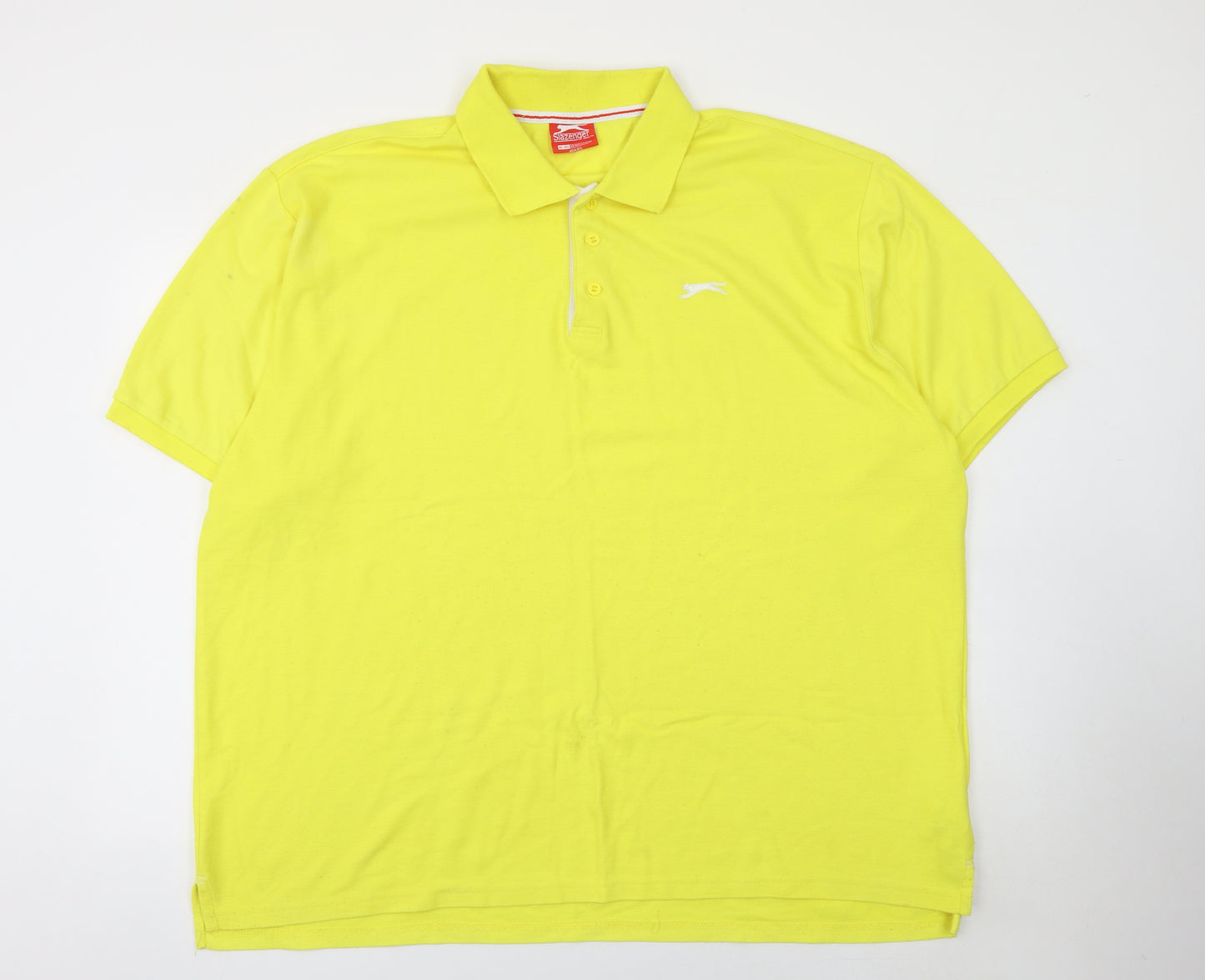 Slazenger Men's Yellow 4XL Polo Shirt Sports Golf Casual