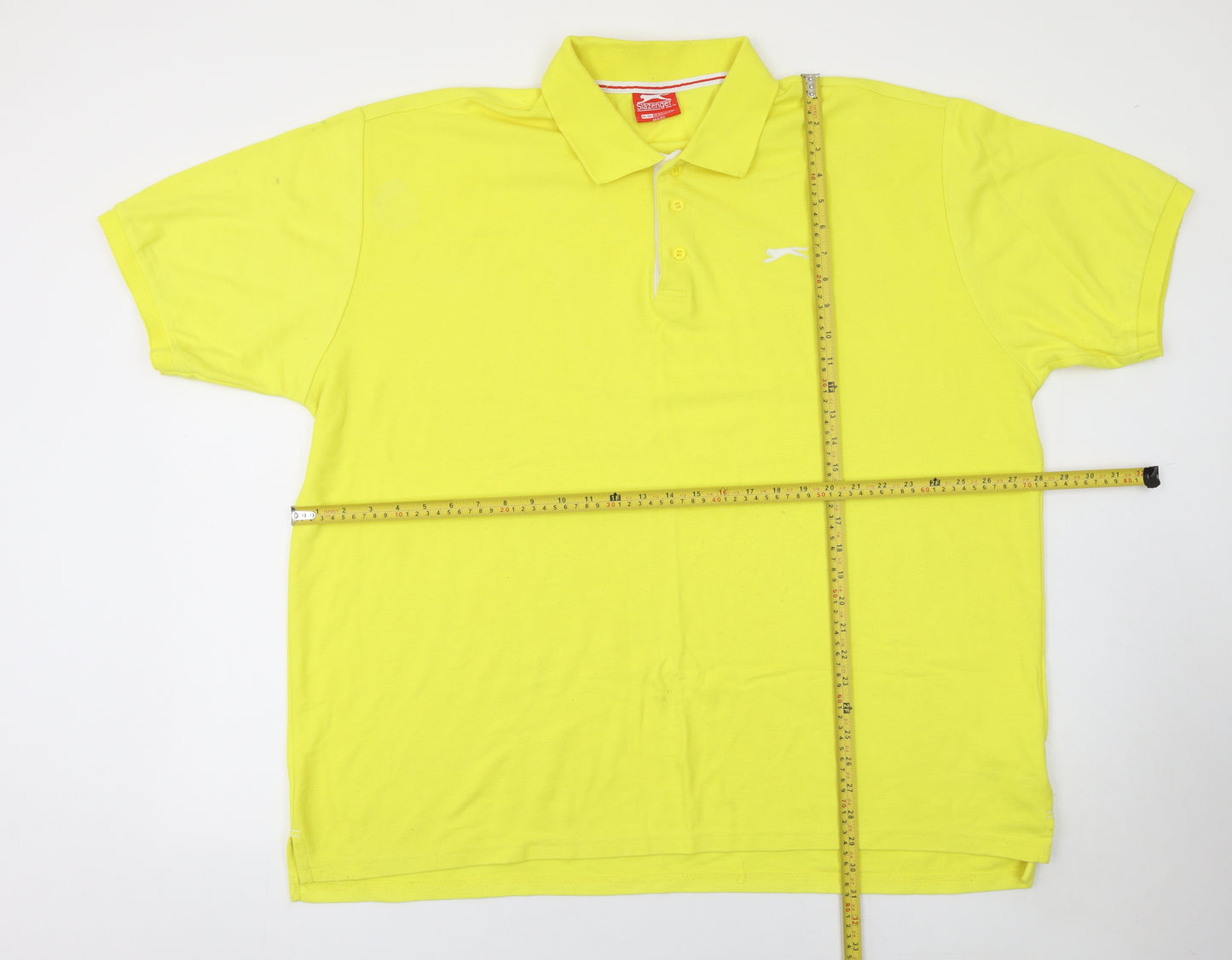 Slazenger Men's Yellow 4XL Polo Shirt Sports Golf Casual