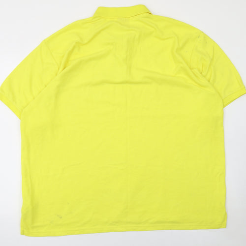 Slazenger Men's Yellow 4XL Polo Shirt Sports Golf Casual