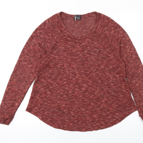Sparkle & Fade Women’s Red Knit Pullover Jumper Size S