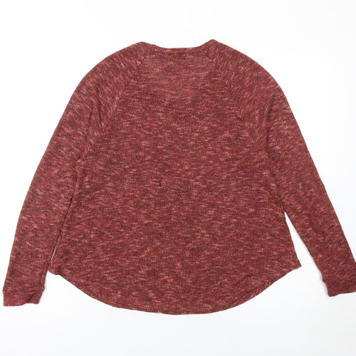 Sparkle & Fade Women’s Red Knit Pullover Jumper Size S