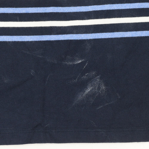 Uniqlo Girls Blue Striped Long Sleeve Cotton T-Shirt 10 Years