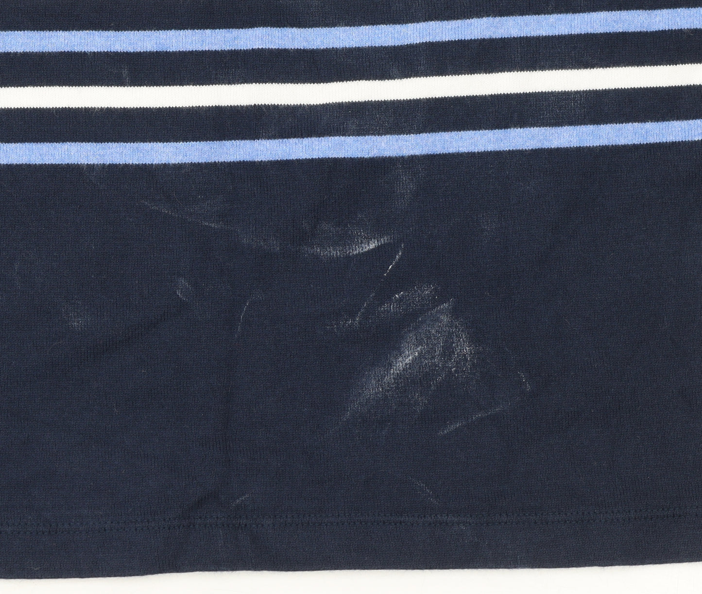 Uniqlo Girls Blue Striped Long Sleeve Cotton T-Shirt 10 Years