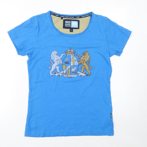 Canterbury Women's Blue Rugby World Cup 2015 Cotton T-Shirt Size 10