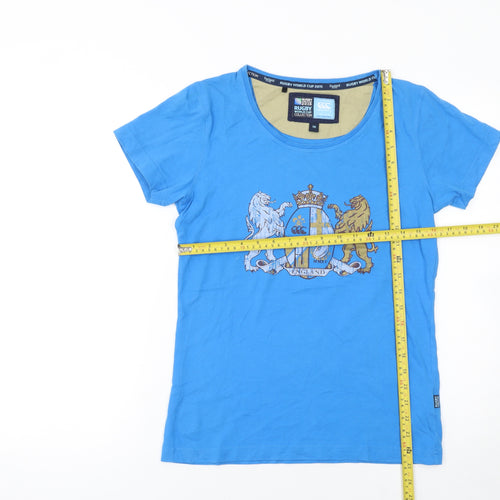Canterbury Women's Blue Rugby World Cup 2015 Cotton T-Shirt Size 10