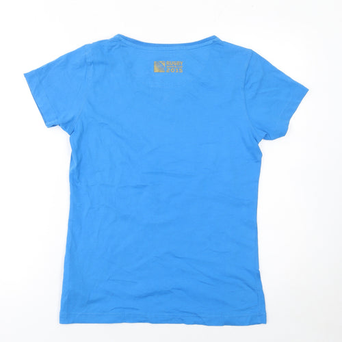 Canterbury Women's Blue Rugby World Cup 2015 Cotton T-Shirt Size 10