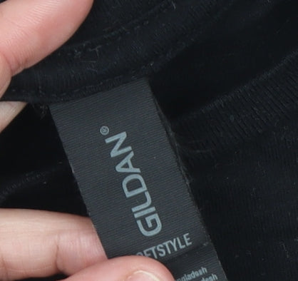 Gildan Men’s Black Independent Venue Week 2023 Crew T-Shirt L Music Tee