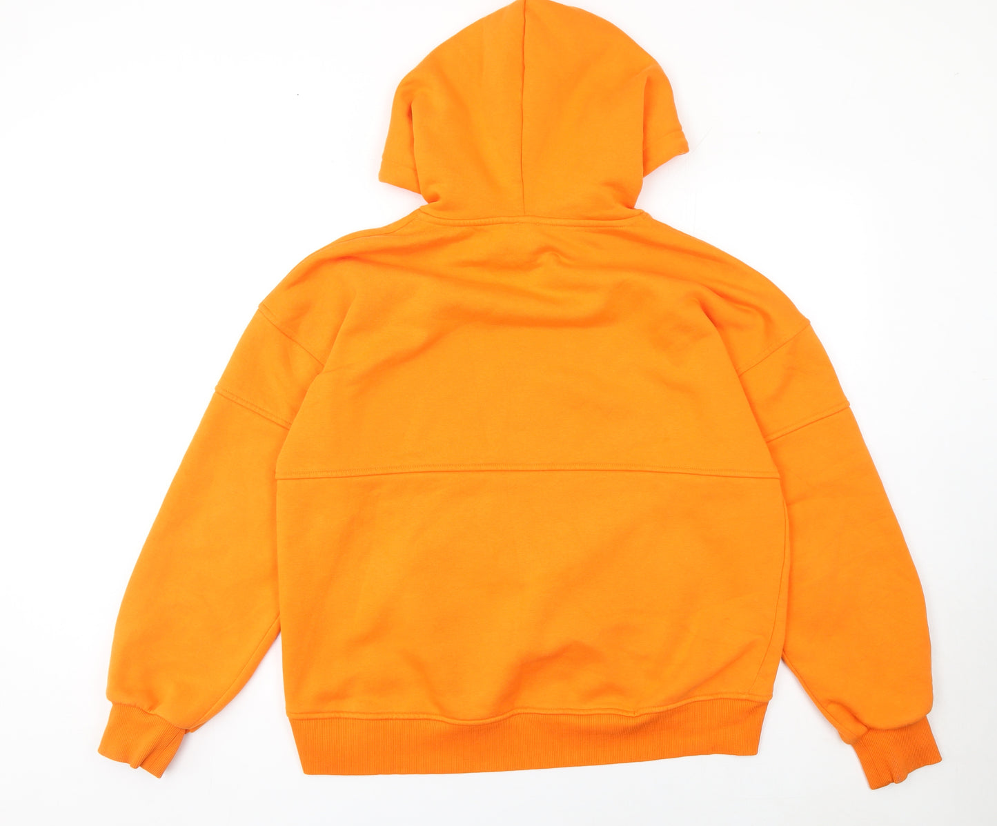 River Island Womens Orange Cotton Pullover Hoodie Size M