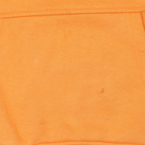 River Island Womens Orange Cotton Pullover Hoodie Size M