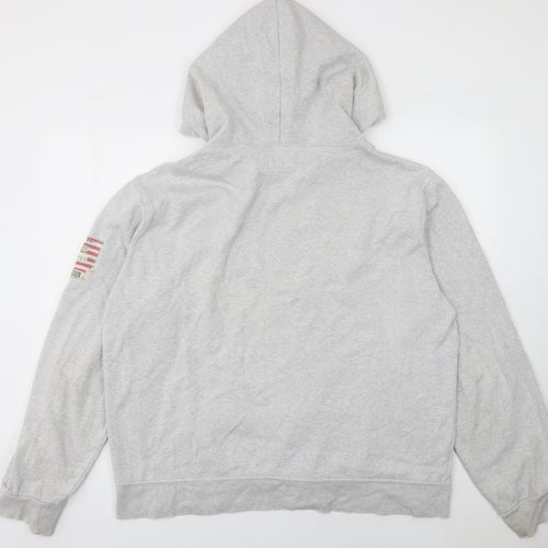 Ralph Lauren Denim & Supply Men's Grey Full Zip Hoodie XL USA Logo