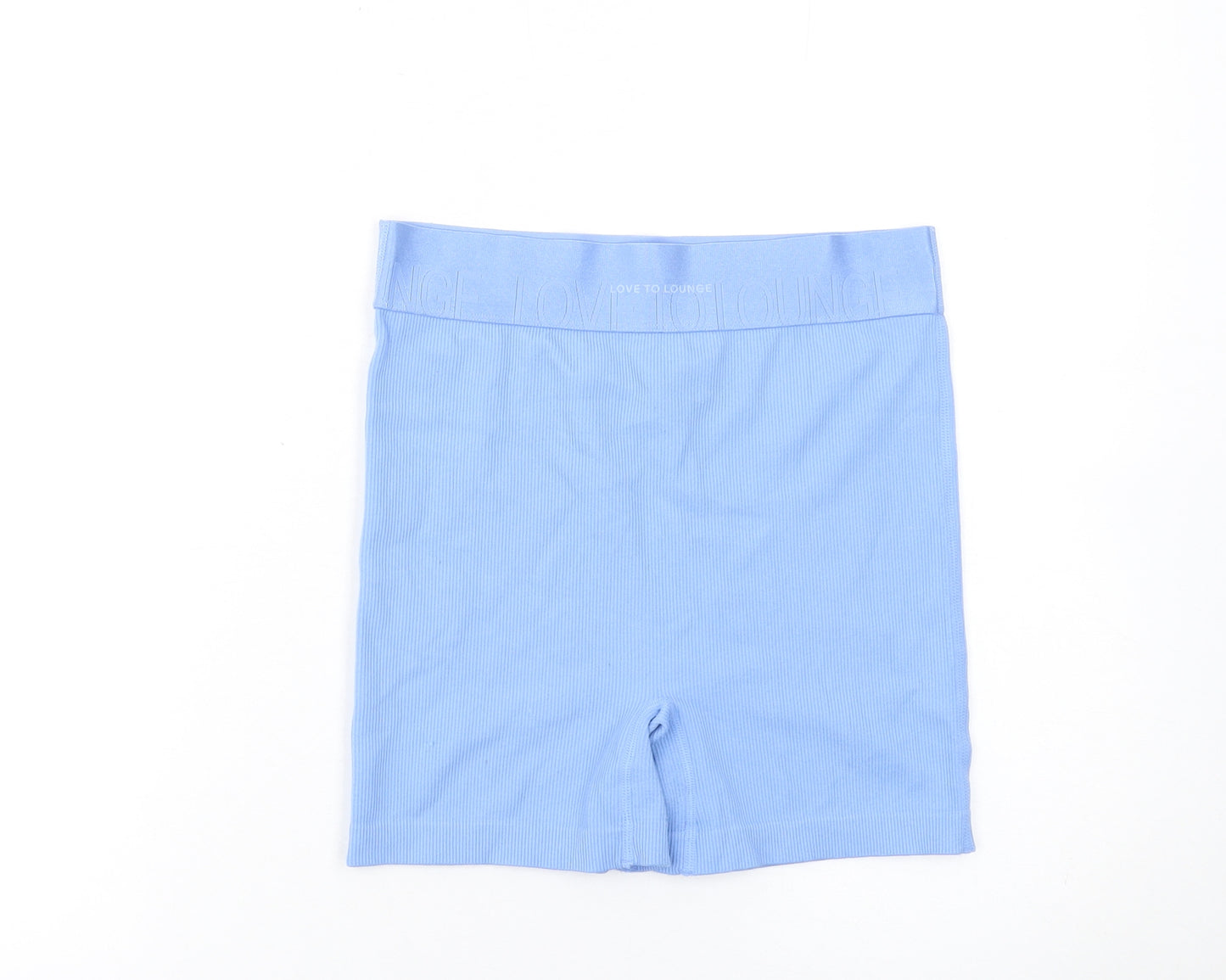 Primark Women Blue Sleep Shorts Size 10-12 Lightweight Nylon Blend