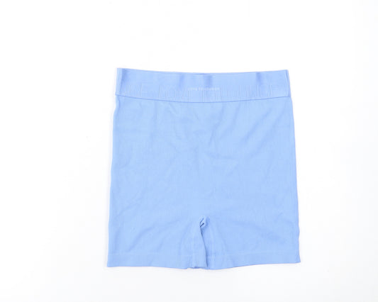 Primark Women Blue Sleep Shorts Size 10-12 Lightweight Nylon Blend