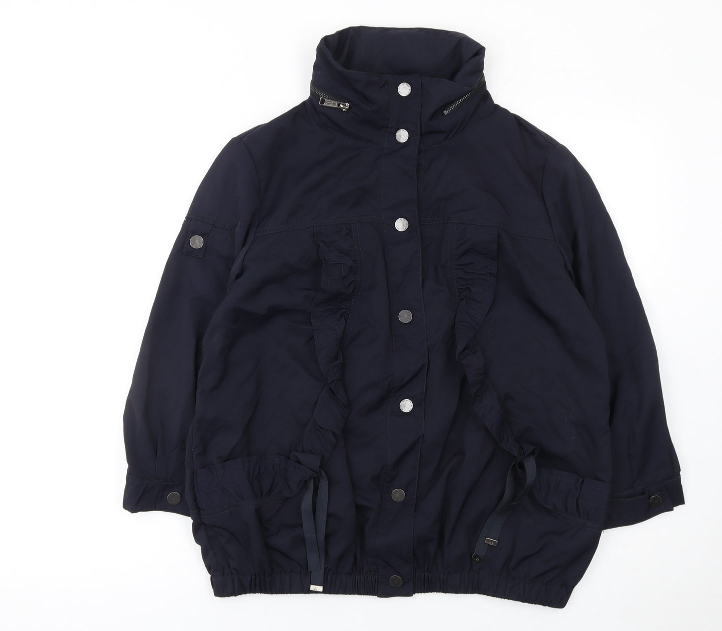 Betty Jackson Black Women's Blue Nylon Anorak Jacket Size 12