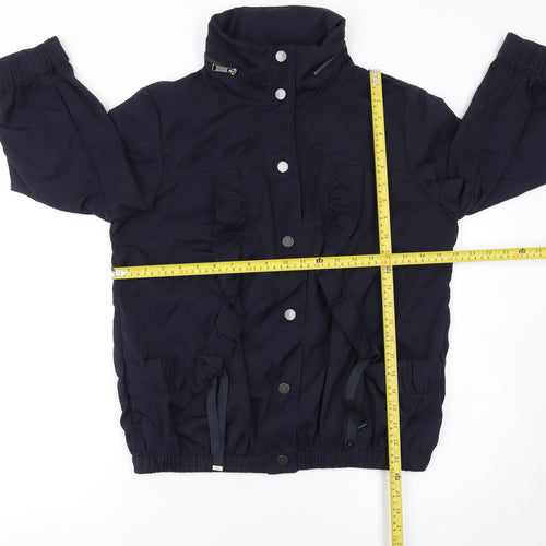 Betty Jackson Black Women's Blue Nylon Anorak Jacket Size 12