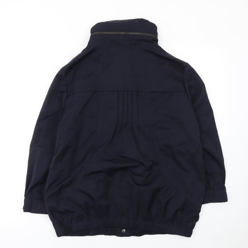 Betty Jackson Black Women's Blue Nylon Anorak Jacket Size 12