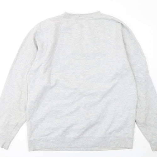 Oxford Pennant Men's Grey XL Pullover Sweatshirt Crew Neck Logo Design