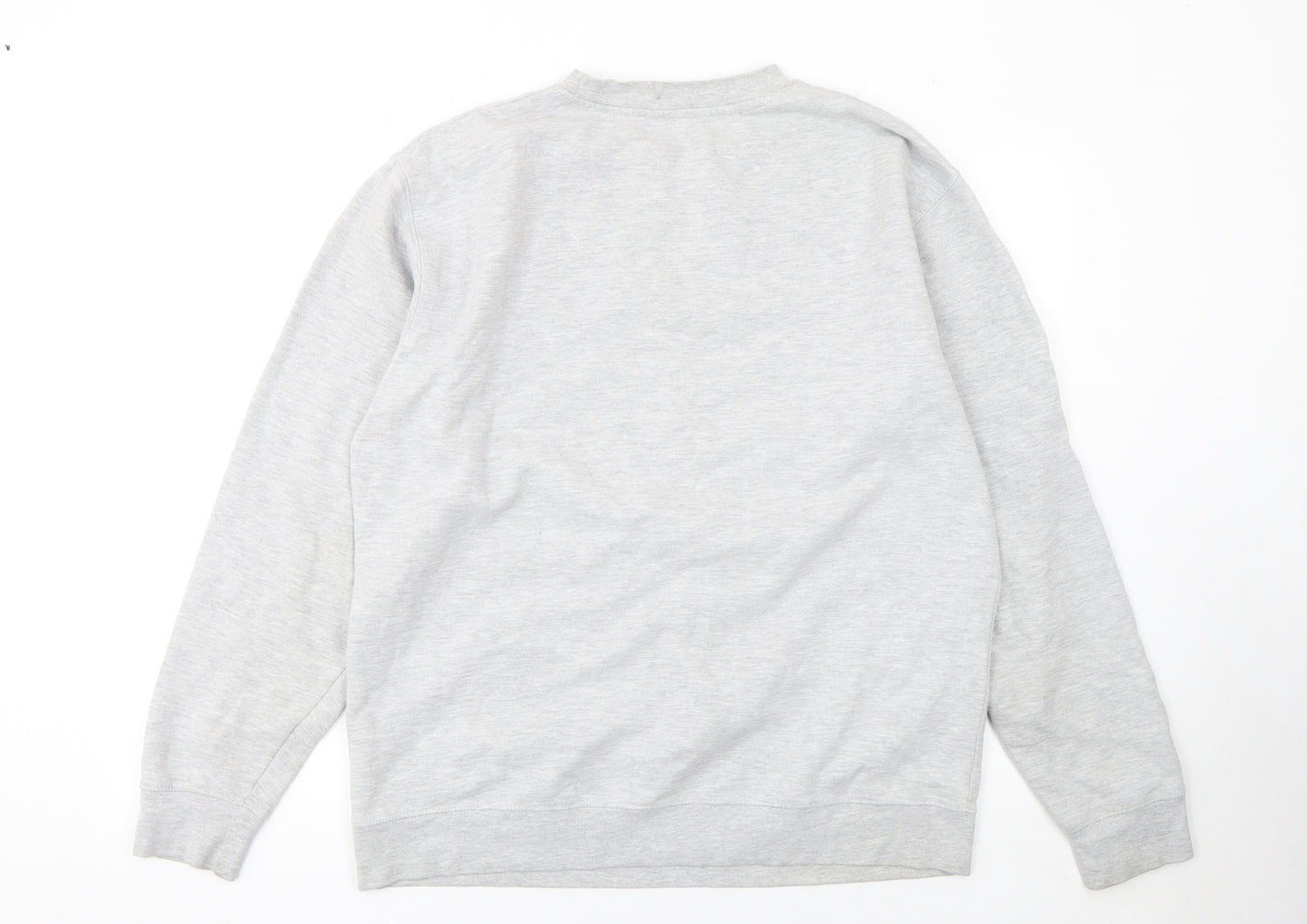 Oxford Pennant Men's Grey XL Pullover Sweatshirt Crew Neck Logo Design