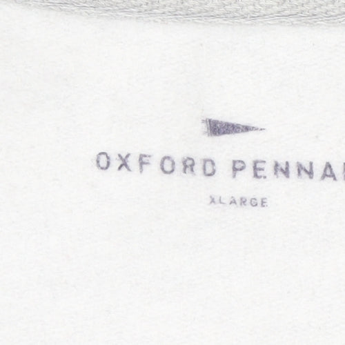 Oxford Pennant Men's Grey XL Pullover Sweatshirt Crew Neck Logo Design