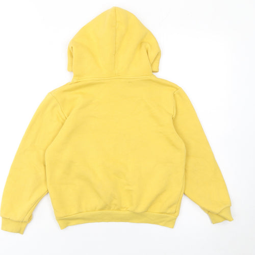 H&M Girls Yellow Sequin Butterfly Pullover Hoodie - Size 6-8 Years