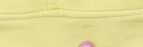 H&M Girls Yellow Sequin Butterfly Pullover Hoodie - Size 6-8 Years