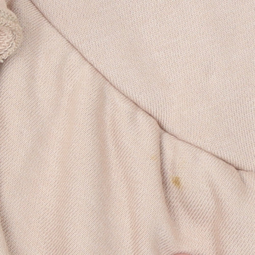 Walter Baker Women Beige Peplum Ruffle Pullover Sweatshirt Size S