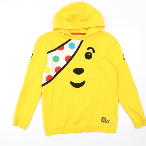 George Boys Yellow BBC Children in Need Pudsey Hoodie 12-13 Years Pullover