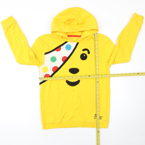 George Boys Yellow BBC Children in Need Pudsey Hoodie 12-13 Years Pullover