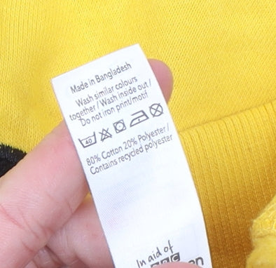 George Boys Yellow BBC Children in Need Pudsey Hoodie 12-13 Years Pullover