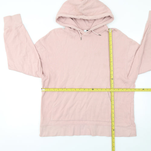 Topman Men's Pink Pullover Hoodie L Regular Fit Cotton Blend