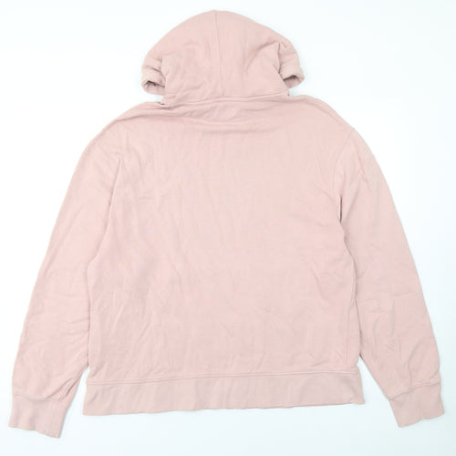 Topman Men's Pink Pullover Hoodie L Regular Fit Cotton Blend