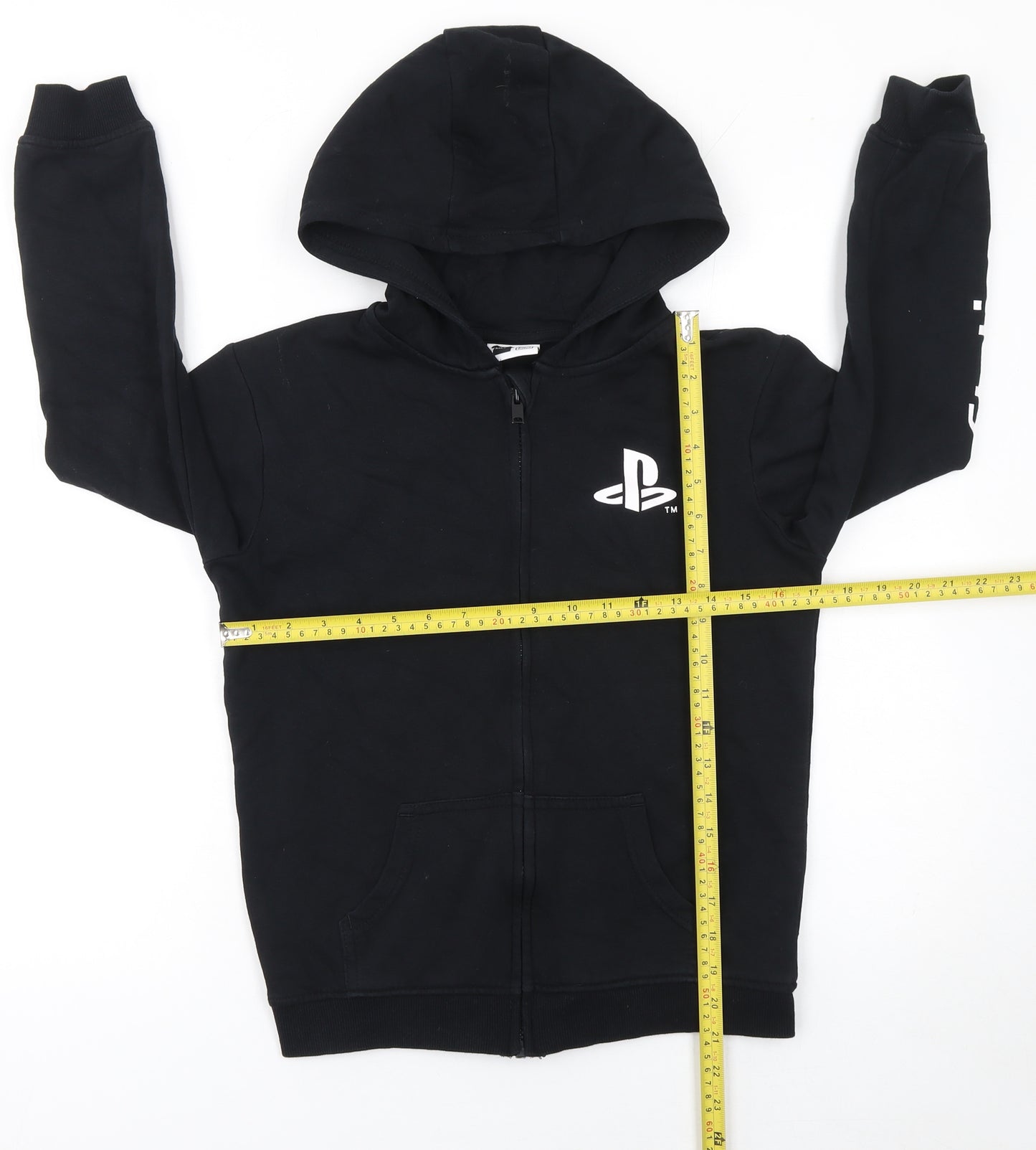 Vanilla Underground Boys Black PlayStation Full Zip Hoodie 9-10 Years